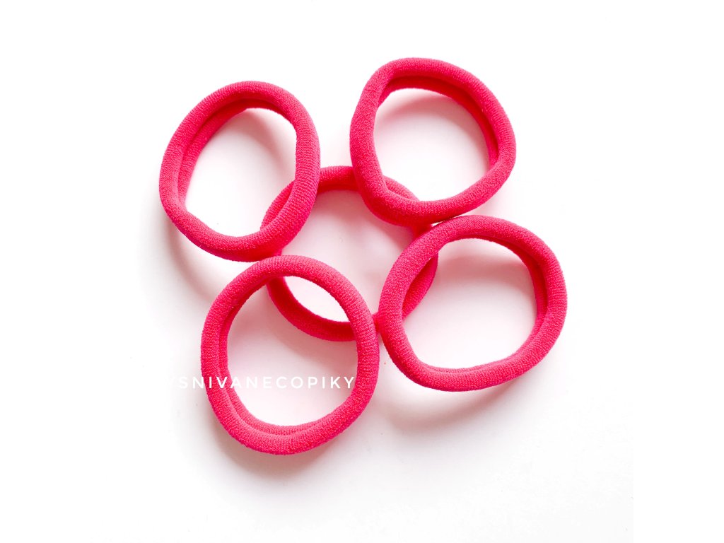 Hair_bands_gumičky_do_vlasov_5ks_dark-pink_tmavo-ružové_vysnivanecopiky