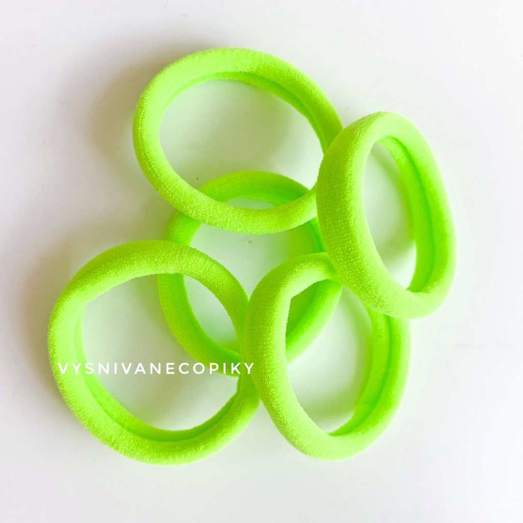 Hair_bands_gumičky_do_vlasov_5ks_neon-yellow_neonovo-žlté_vysnivanecopiky