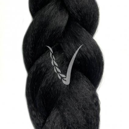 100% kanekalon Super Braid - 1# (Deep Black)