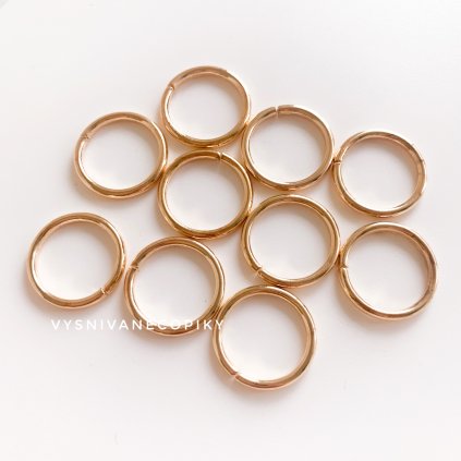 Gold rings - 20mm - 10pcs