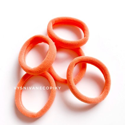 Hair_bands_gumičky_do_vlasov_5ks_orange_oranžové_vysnivanecopiky