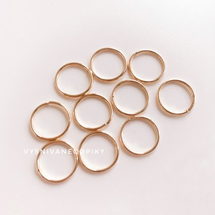 Gold rings - 10 mm - 20pcs