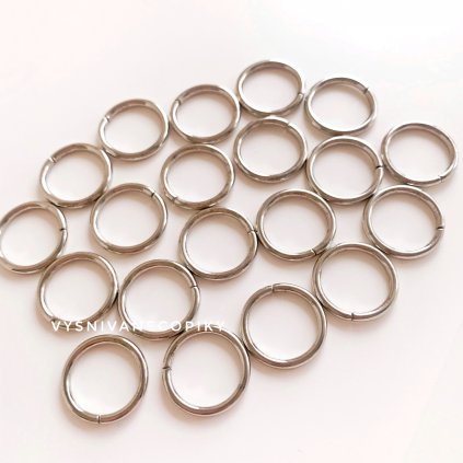 Silver rings - 12mm - 20pcs