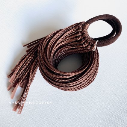 A pair of braided ties - Brown
