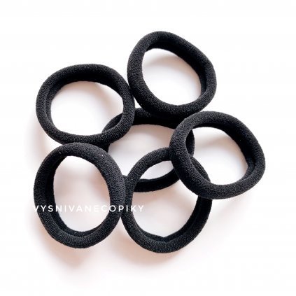 Gumičky do vlasov - klasické 20 ks - bledomodrá