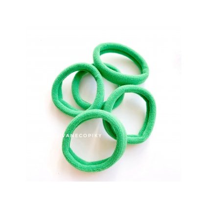 Gumičky do vlasov - klasické 20 ks - zelené
