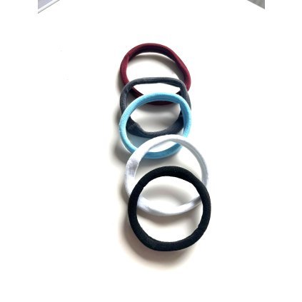 Gumičky do vlasov - veľké 5 ks - MIX FARIEB