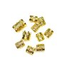 Shapeable ornament with ornament - gold - 10pcs