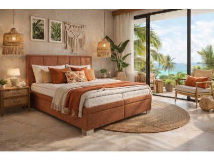 Manželská postel Boxspring Larnaca