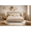 Manželská postel Bonita , krémová