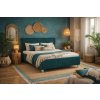 Manželská postel Bonita , petrolejová