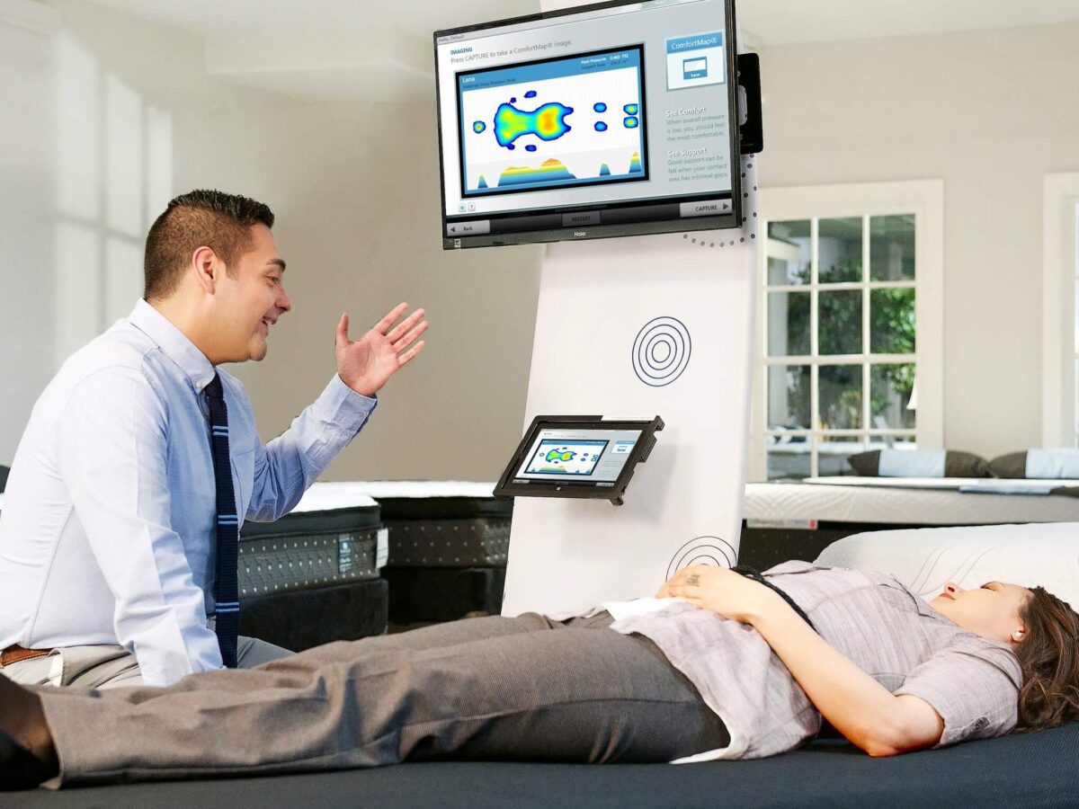 Měření matrací na našich kamenných prodejnách