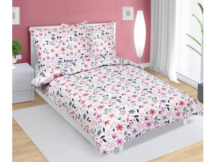 satenove povleceni 70x90 140x200 cm barevne kviti