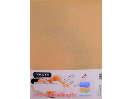 Jersey prostěradlo 80x200/25 cm (č.31-sv.hnědá)