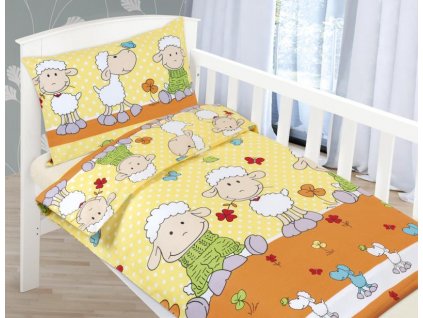 Dětské povlečení bavlna 90x135, 45x60 Ovečky