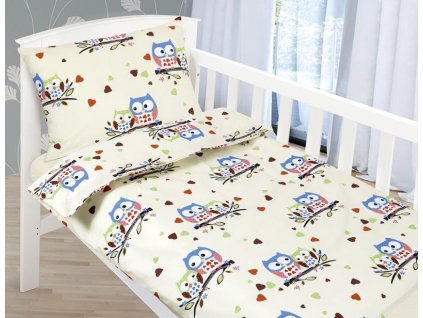 detske povleceni bavlna 90x135 45x60 sovicky