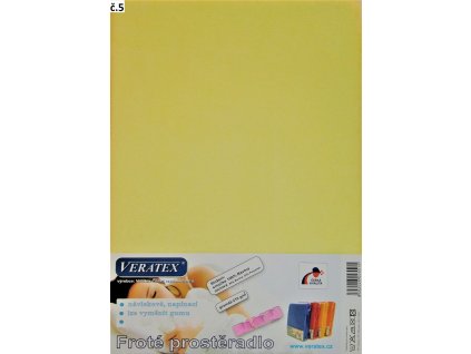 frote prosteradlo 200x240 cm c 5 sv zluta