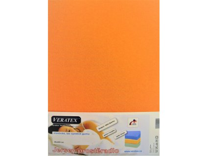 Jersey prostěradlo 80x220 cm (č.20-meruňková)