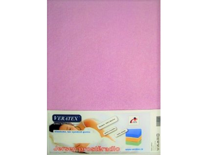 Jersey prostěradlo 80x220 cm (č.13- sv.fialková)