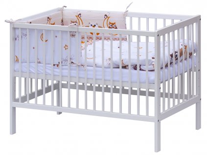 6293 4 detska postylka s kompletni vybavou scarlett 120 x 60 cm sovicka bezova