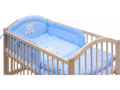 8917 2 2539 komplet postylka 120x60 meda modra i med
