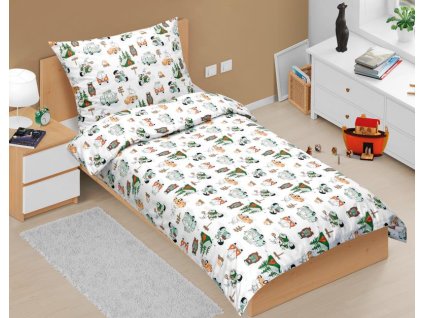 povleceni bavlnene junior stanovani 140x200 70x90 cm