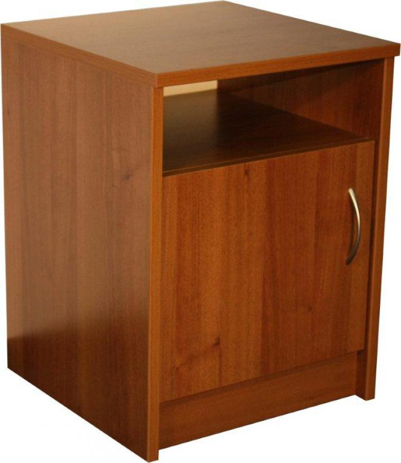 Levně Lermo Noční stolek 3 Dekor: Bílá gravír