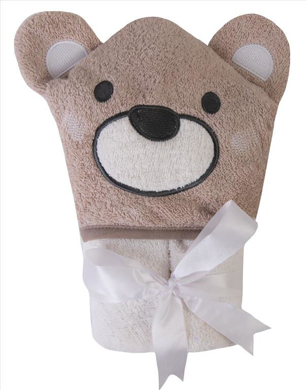 Levně Dětská osuška s kapucí Baby Matex JIMMY hnědá