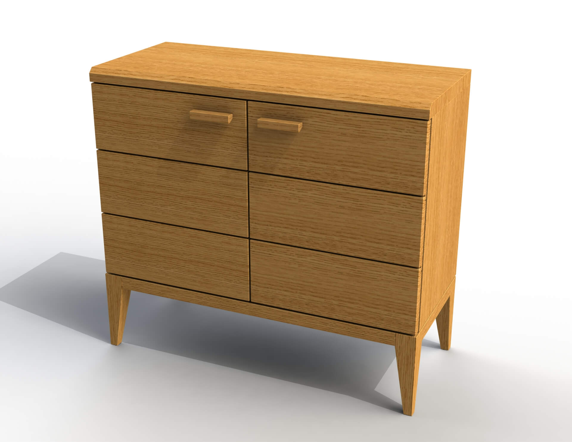 Levně Komoda JELÍNEK MIA 2DD Materiál: Dub, Moření: Walnut