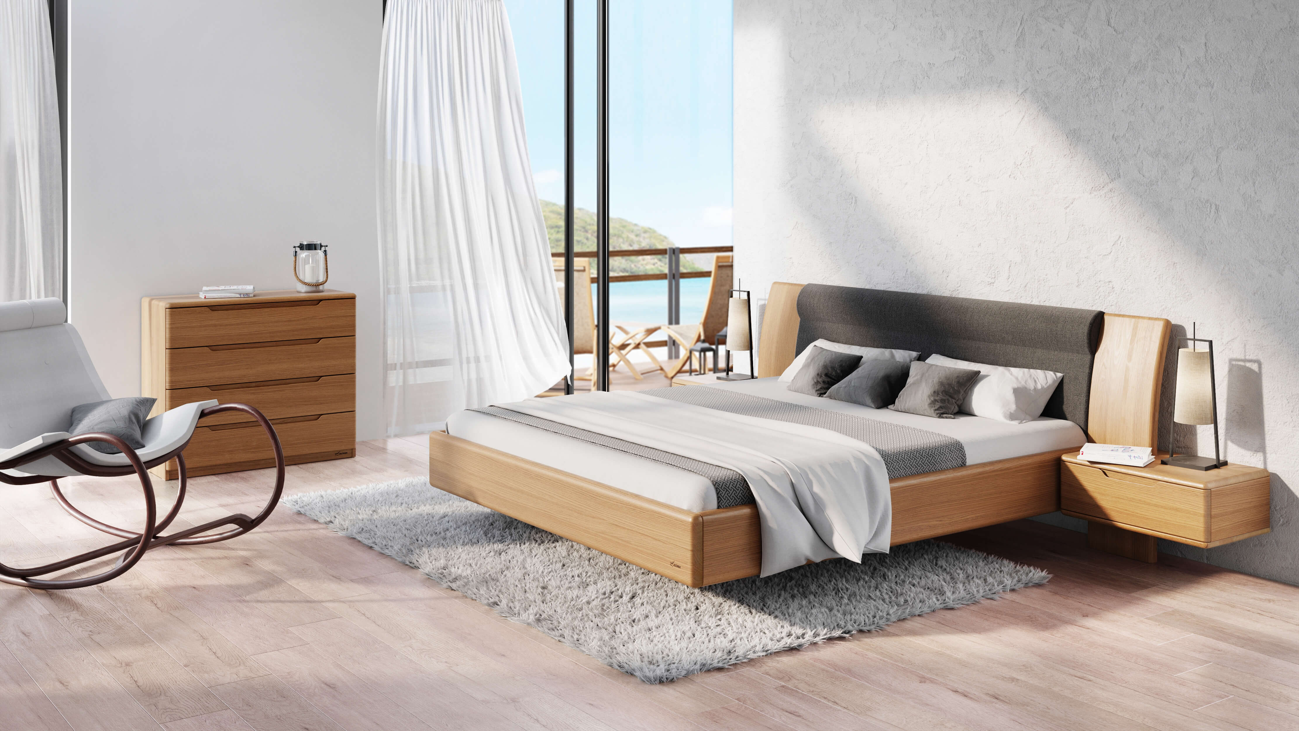 Komoda JELÍNEK FLABO 2Z4 Materiál: Dub, Moření: Přírodní (obrázek 4)