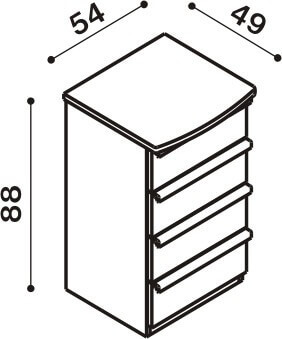 Komoda JELÍNEK PAVLA B1Z4 Materiál: Dub, Moření: Přírodní (obrázek 3)