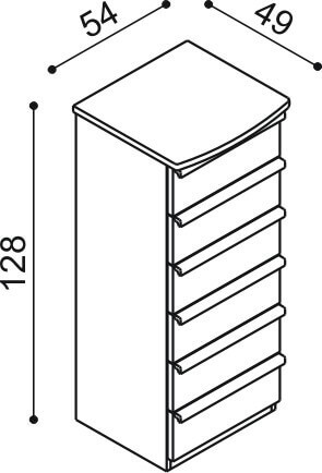 Komoda JELÍNEK PAVLA C1Z6 Materiál: Dub, Moření: Přírodní (obrázek 3)