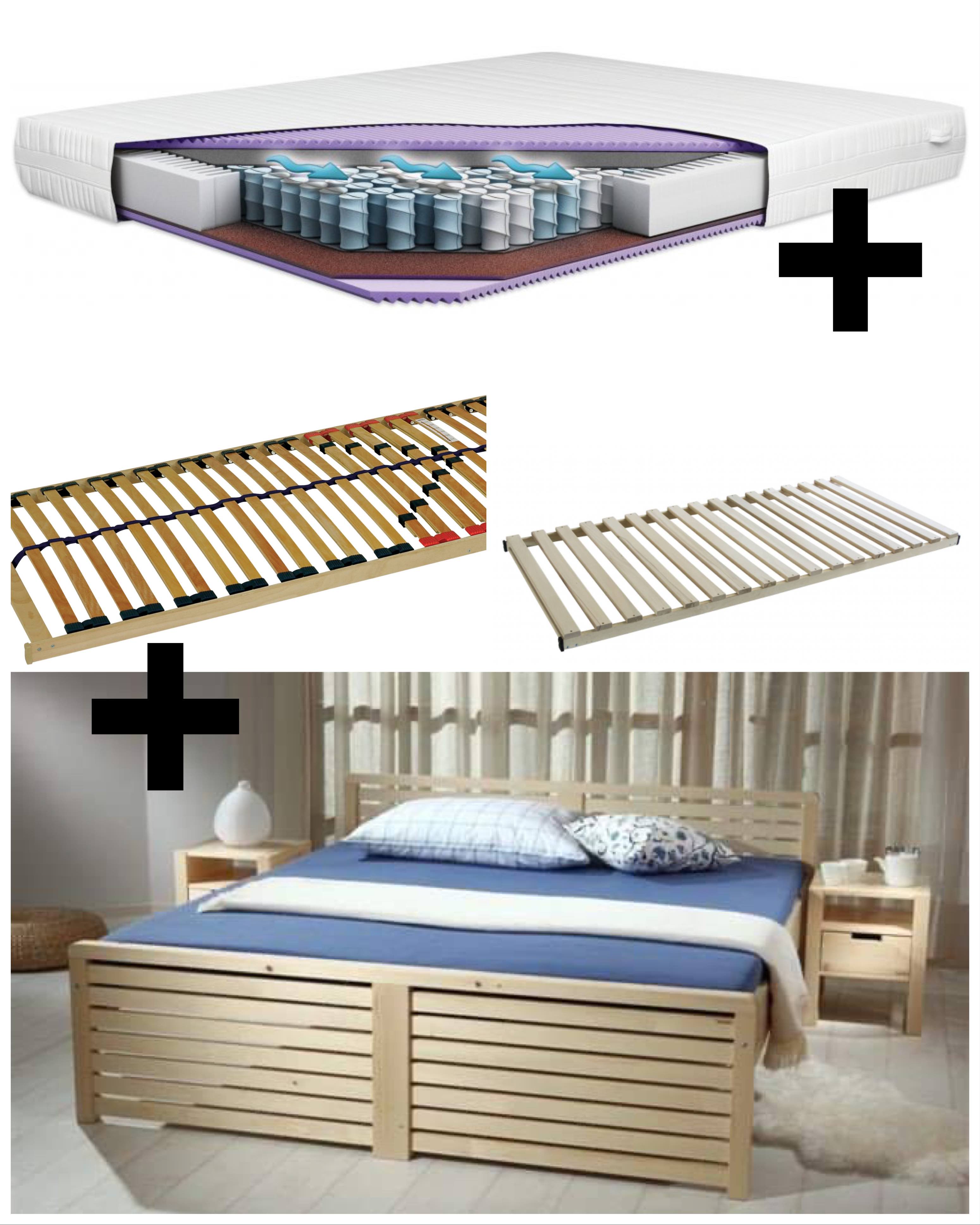 Levně Gazel Postel THOMASIS 1 buk + lamelový rošt + matrace Rozměr: 90x200 cm