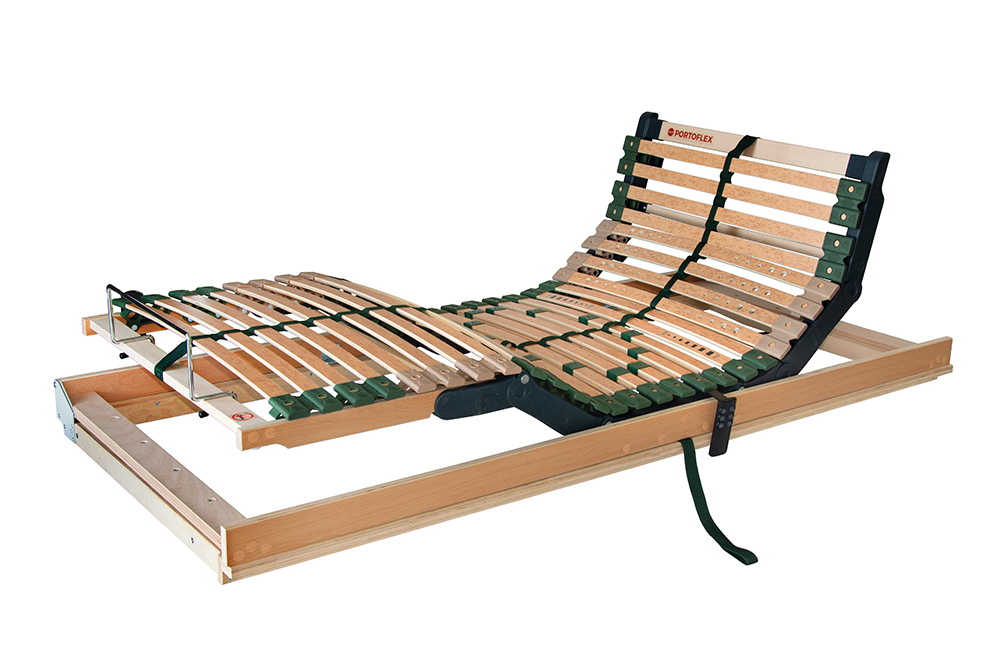 Levně Kombinovaný výklopný lamelový rošt Ahorn Portoflex Motor flat Kombi P levý s bezšňůrovým ovládáním Rozměr: 100x190 cm
