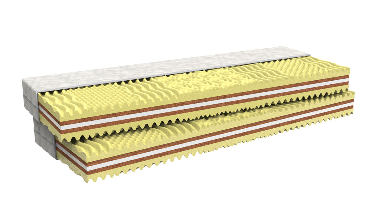 Levně Matrace MPO Hortenzie 1+1 zdarma Rozměr: 100x200 cm, Potah: Aloe Vera