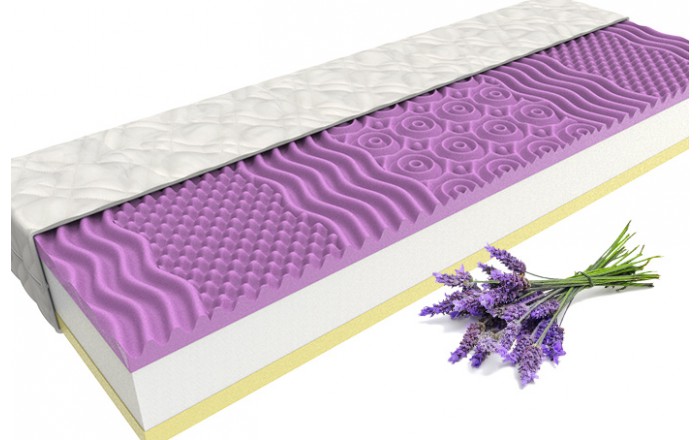 Levně MPO Matrace Matrace MPO Levandule Comfort 1+1 zdarma + polštář zdarma Rozměr: 100x220 cm, Potah: omyvatelný