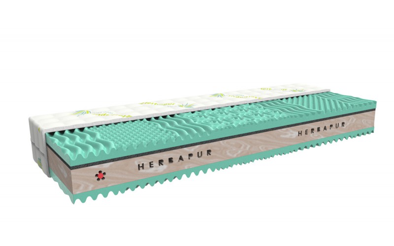 Levně MPO Matrace Zdravotní matrace MPO Herbapur ® A Orthoflex + polštář zdarma Rozměr: 100x200 cm, Potah: Herbapur