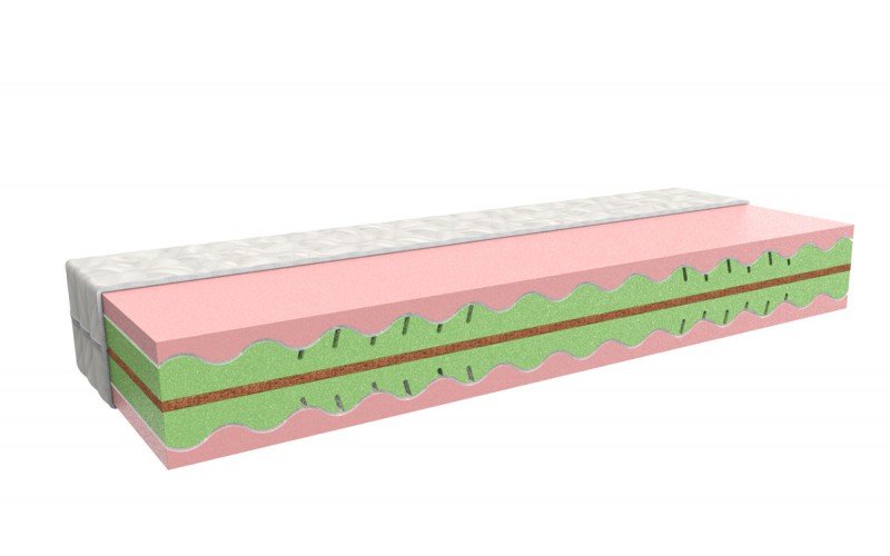 Levně MPO Matrace Zdravotní matrace MPO Luxor + polštář zdarma Rozměr: 100x200 cm, Potah: Propolis