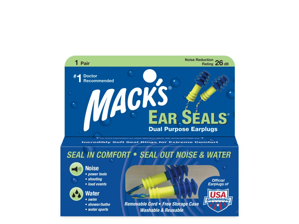 Levně Špunty do uší do vody a proti hluku Mack's Ear Seals® - 1 pár Množství: 1 pár