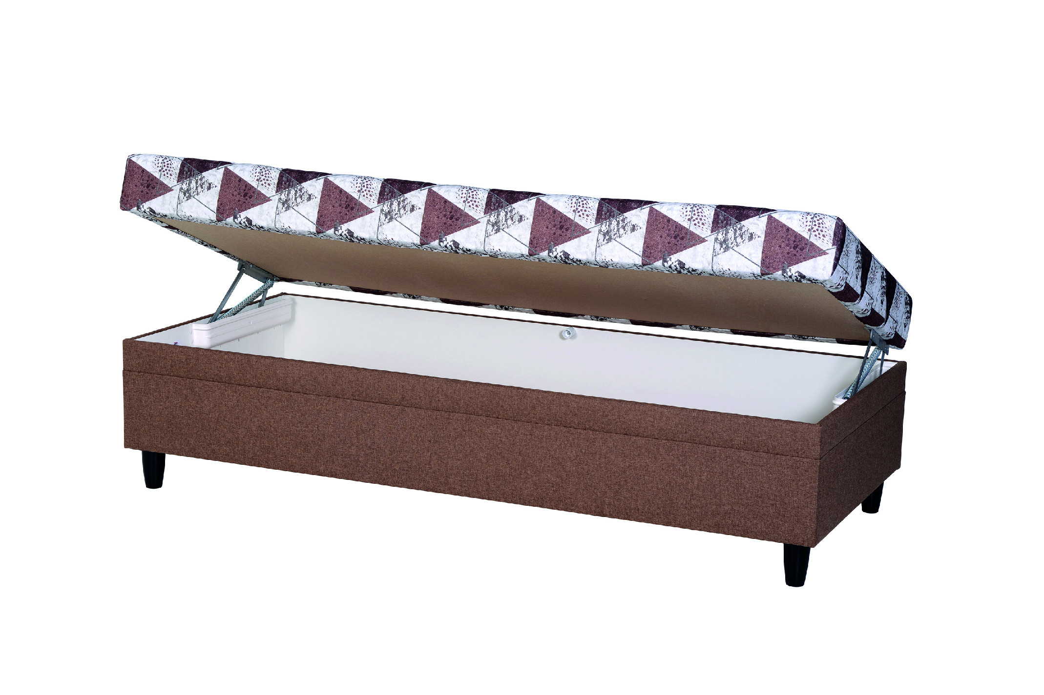 Levně Čalouněná postel NEO s úložným prostorem a matrací Rozměr: 80x200 cm, Potahová látka: Solar96