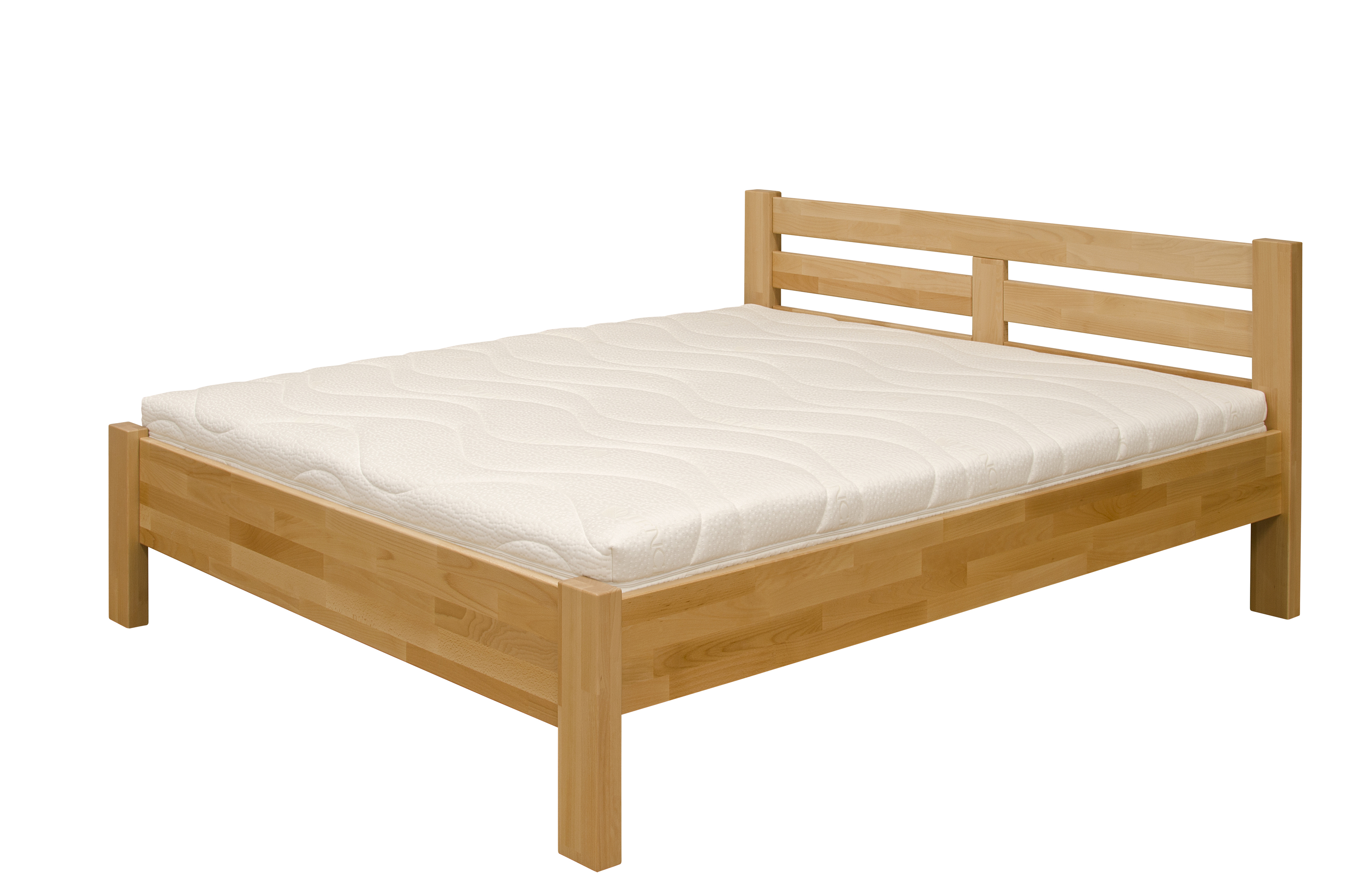 Levně Postel Purtex Mia Rozměr: 140x200 cm, Materiál: Buk, Moření: Bílá