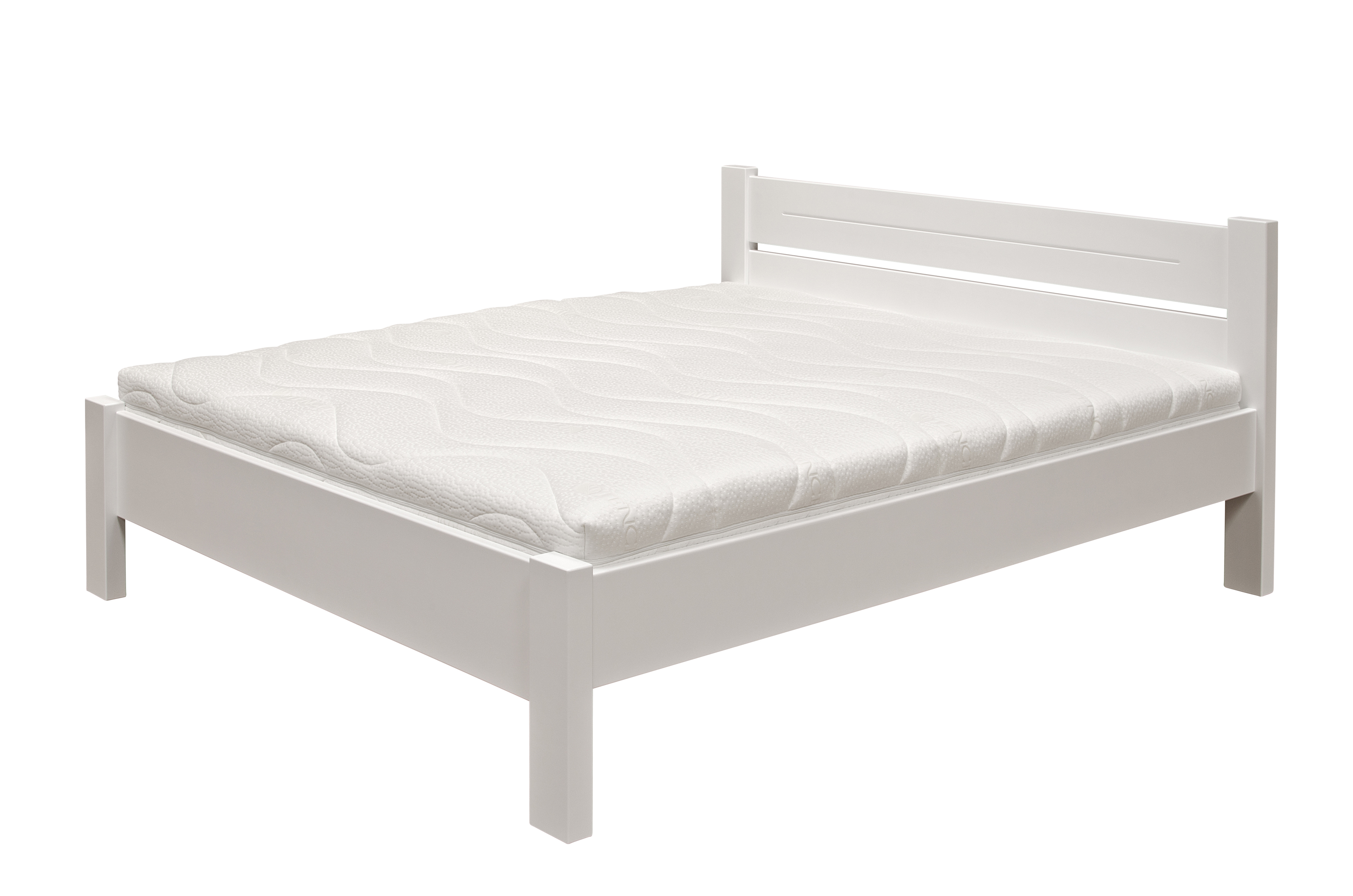 Levně Postel Purtex Ema Rozměr: 160x200 cm, Materiál: Dub, Moření: dub bělený