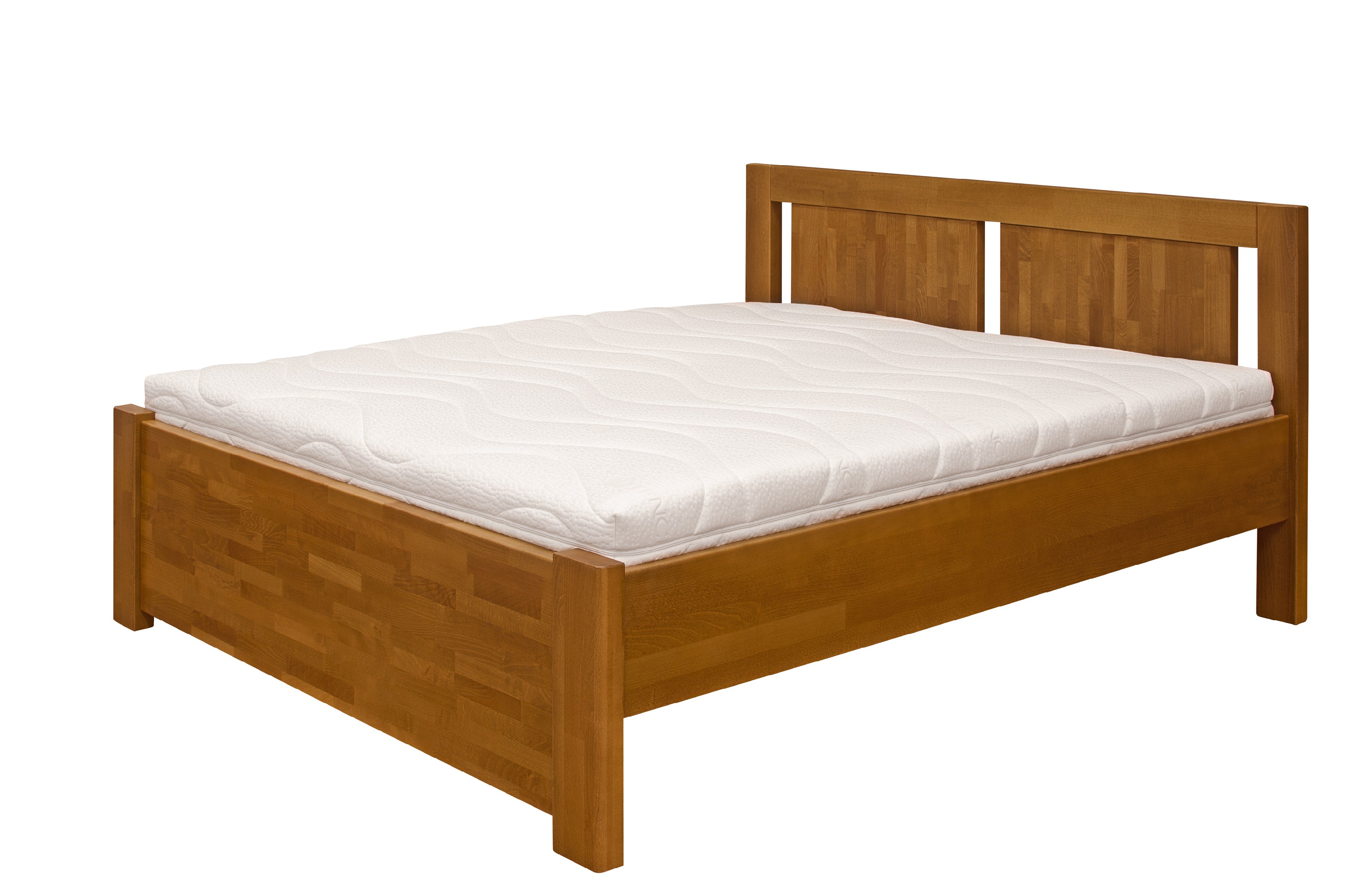 Levně Postel Purtex Viktoria Rozměr: 160x200 cm, Materiál: Buk, Moření: Bílá