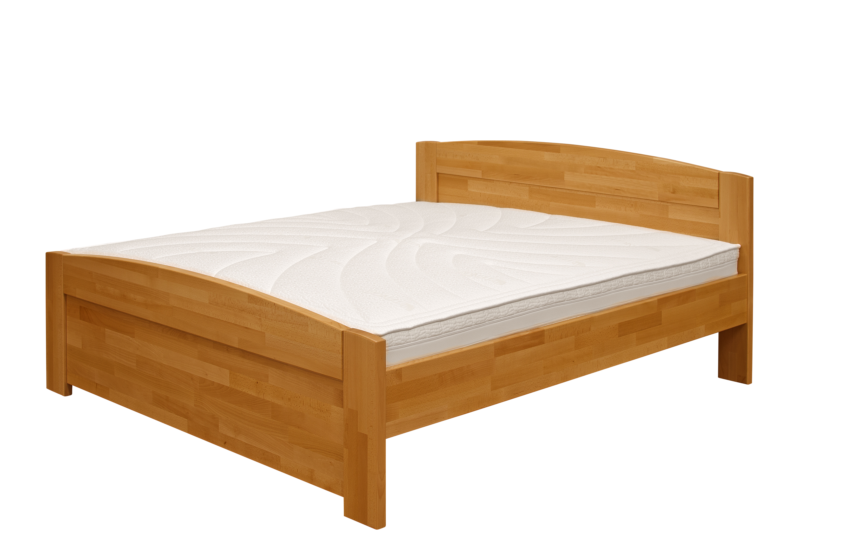 Levně Postel Purtex Lada Rozměr: 120x200 cm, Materiál: Buk, Moření: Bílá
