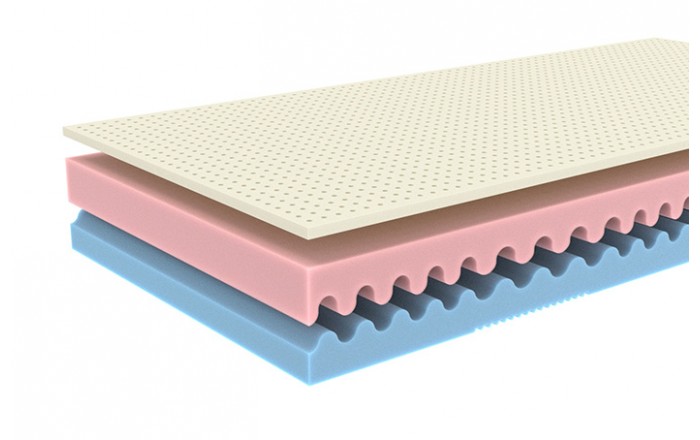 Levně MPO Matrace Matrace MPO Hevea 1+1 zdarma+ polštář zdarma Rozměr: 100x210 cm, Potah: Stříbro