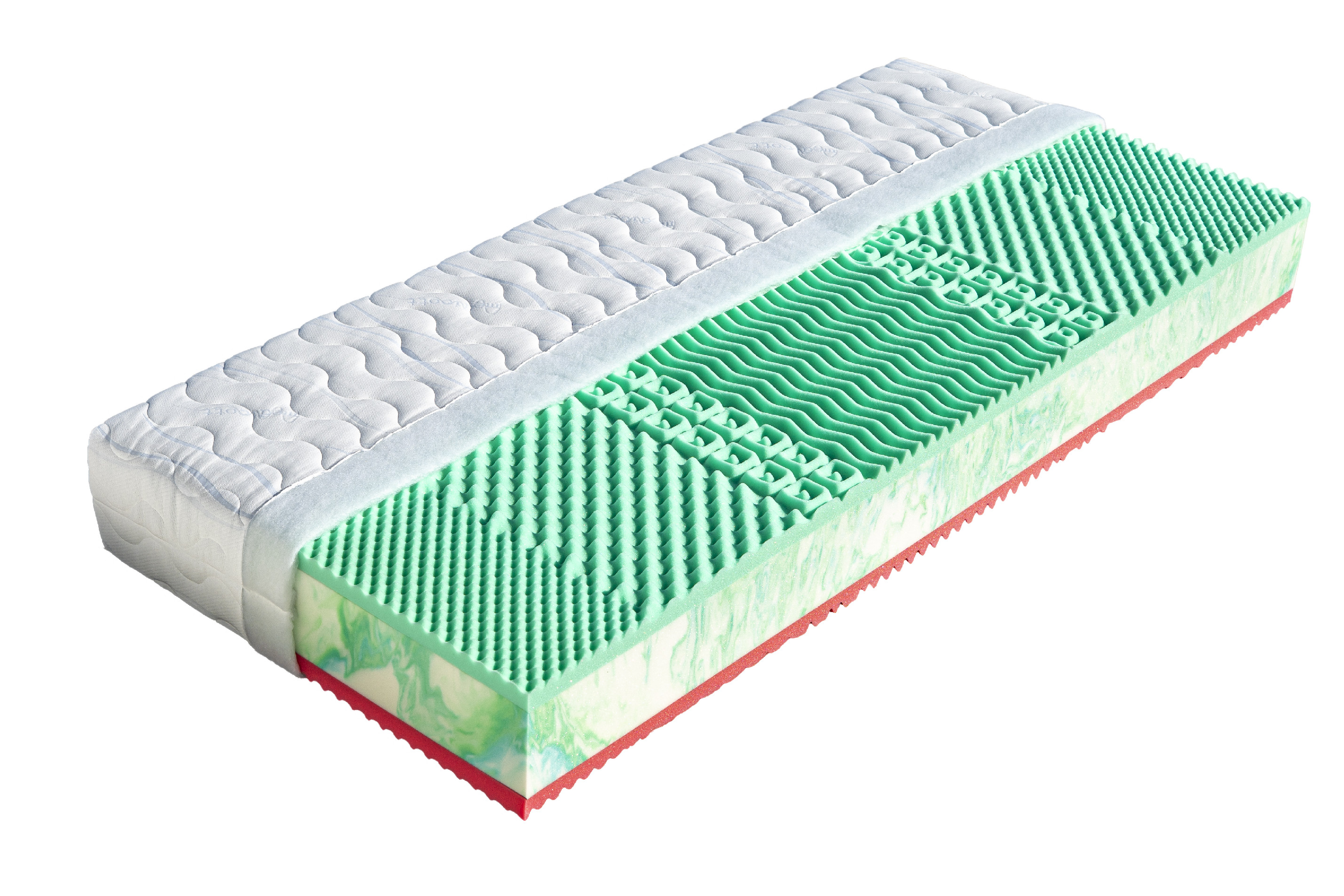 Zdravotní matrace Dřevočal EMA 1+1 ZDARMA, 19 cm + polštář zdarma Rozměr: 95x190 cm, Potah: Úplet