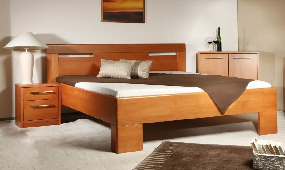 Postel Kolacia design Varezza 5 - masiv buk Rozměr: 80x190 cm, Moření: Olej č. 1