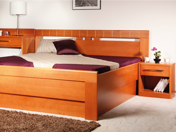Postel Kolacia design Arleta 4 - masiv buk Rozměr: 80x190 cm, Moření: Olej č. 1 (obrázek 3)