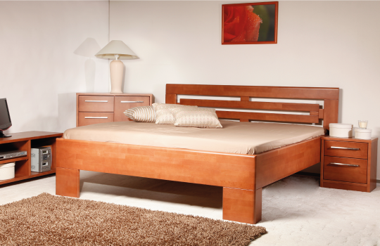 Postel Kolacia design Varezza 2 - masiv buk Rozměr: 80x190 cm, Moření: Olej č. 1