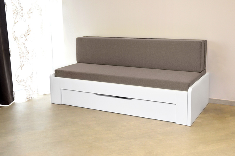Levně Ahorn Duovita bez područek Rozměr: 80/150x200 cm, Barva lamina: Akát, Rošt: Laťový